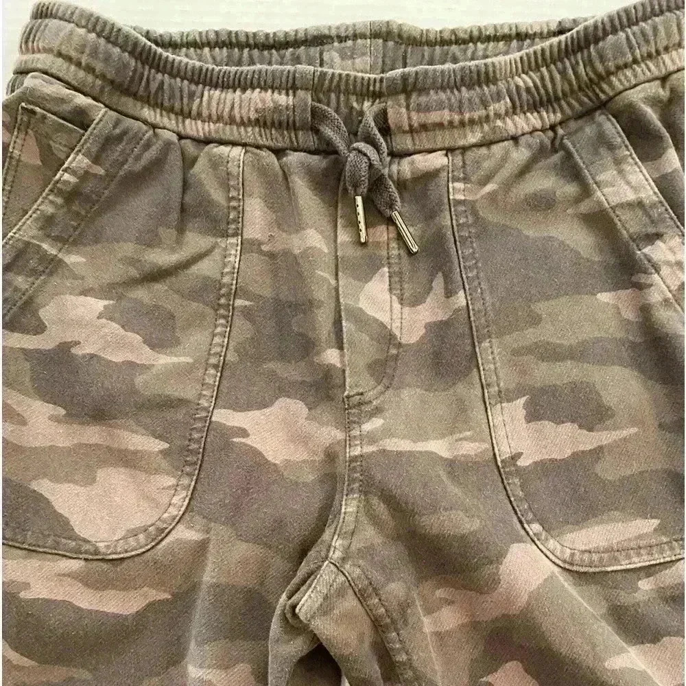 Athleta Women’s Joggers Combat Khaki Brown Tan drawstring waist pockets 6